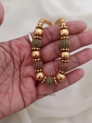 Antique Beaded Chain Necklace