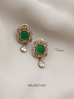 Victorian Emerald Drop Earrings