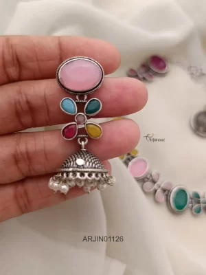 Sparkling German Silver Necklace