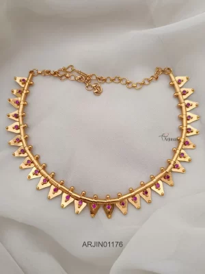 Wonderful Thalikootam Gold Polish Necklace