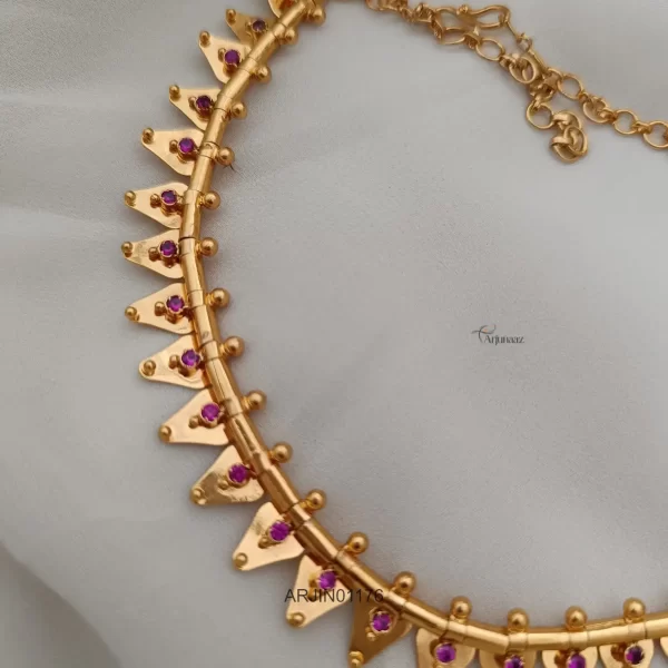 Wonderful Thalikootam Gold Polish Necklace