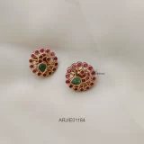 Marvelous Round Peacock Earrings