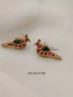 Beautiful Peacock Stud Earrings