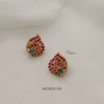 Trendy Tilag Style Ruby Earrings