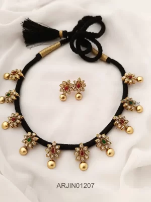 Fantastic Black Thread Necklace
