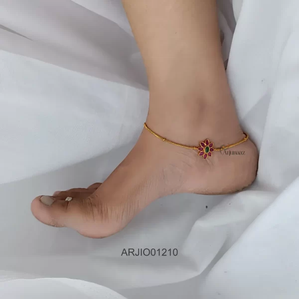 Classy Red Stones Anklets