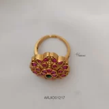 Amazing Stones Flower Finger Ring