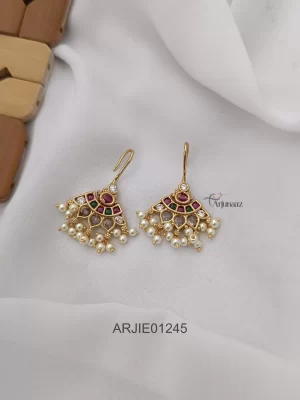 Pearl Droplet Beautiful Hoop Earrings