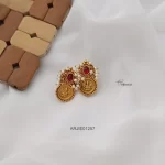 Stylish Ruby Copper Earrings