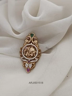 Traditional Elephant Saree Pin