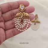 Pearl Chain Dangler Earrings