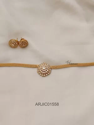 Lakshmi Rice Pearls Hasli Necklace