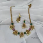 Lakshmi Red and Green Necklace