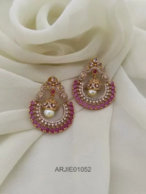 Amazing Ruby Chand Style Earrings