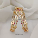 Amazing Set Bangles Ruby and White