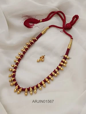 Artificial Red Dori Necklace