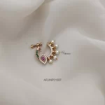 Multi Color Stone Peacock Design Screwtype Nose Pin