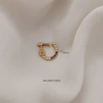 Multicolor AD Stones Nose Pin