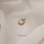 Heart Shape Multi Stone Nose Pin