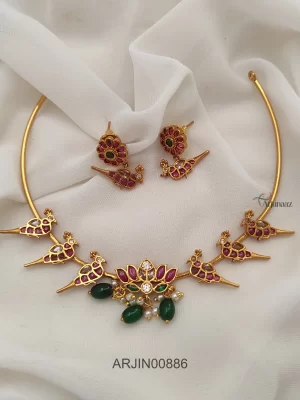 Lotus Bird Design Necklace