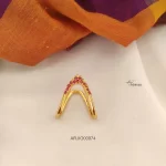 Simple Neli Mothiram Ruby Finger Ring