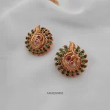 Amazing Emerald Peacock Earrings