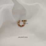 Floral Multi Stone Nose Pin