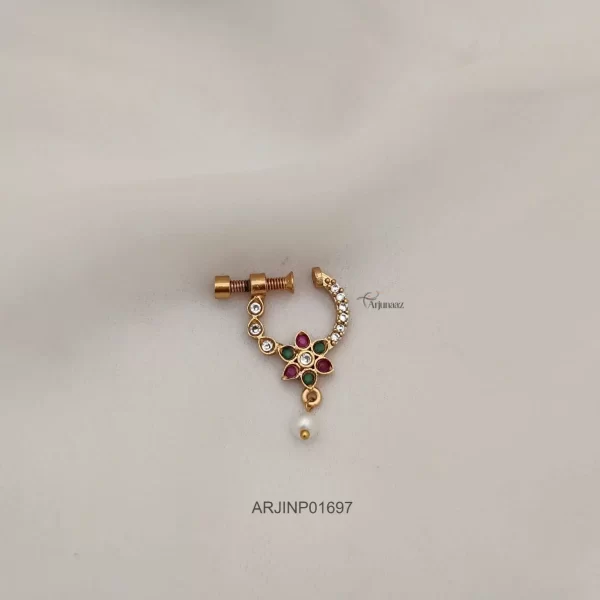 Multi Flower Nose Pin