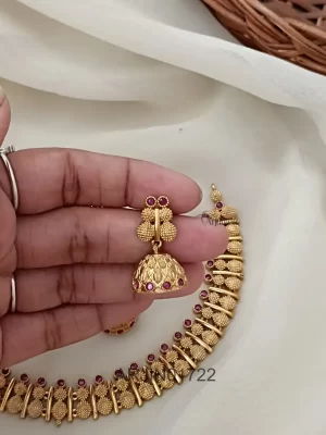 Mallu Style Ruby Necklace