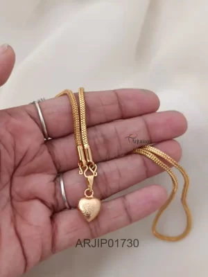 Simple Chain with Heart Pendant