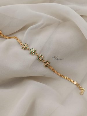 Daimond Look Green Bracelet