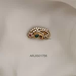 Feathery Peacock Saree Pin