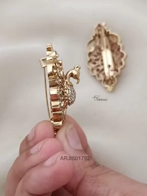 Unique Multi Stone Saree Pin