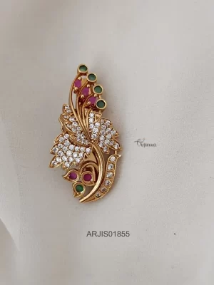 Bridal Leaf Design Saree Pin