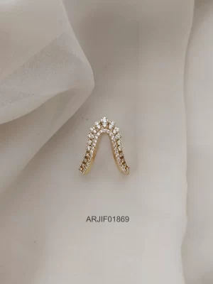 Layered White Stone Vanki Ring