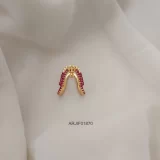 Ruby Stone Lakshmi Finger Ring