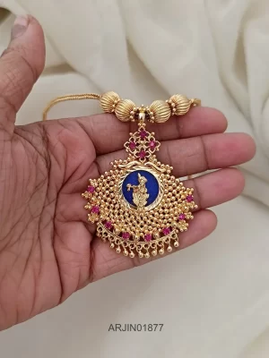 Lord Krishna Pendant Kerala Necklace