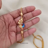 Enamel Peacock Mugappu Chain