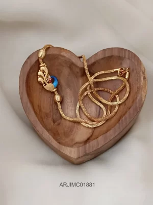 Enamel Peacock Mugappu Chain