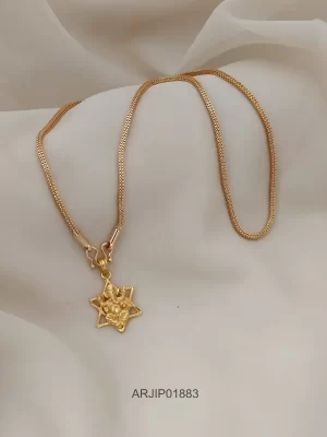 Cute Star Ganesha Pendant Chain