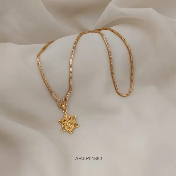 Cute Star Ganesha Pendant Chain