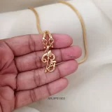 One Gram Gold Shakti Pendant Chain