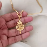 Gold Look Lakshmi Pendant with Chain