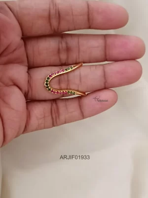 Ruby & Green Vanki Finger Ring