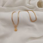 OM Pendant Gold Look Chain