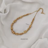 Gold Look Alike Beaded Necklace