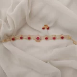 Kerala Style Red Stone Choker