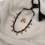 Mango Design Black Thread Necklace