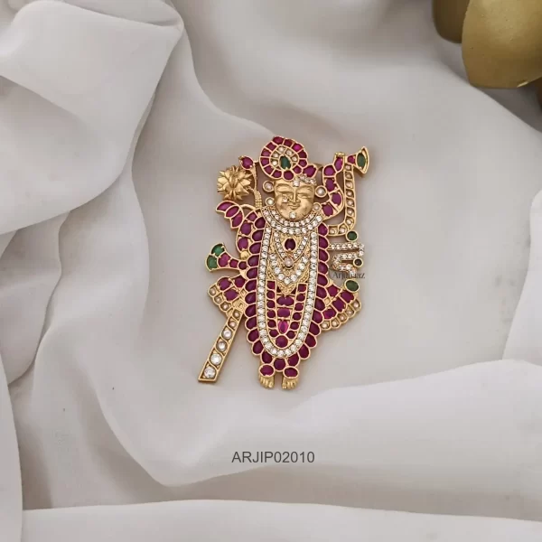 Multi Stone Srinathji Pendant