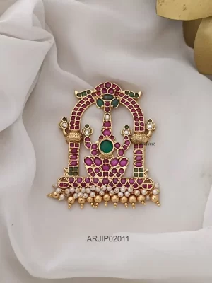 Traditional Multi Stone Lakshmi Pendant